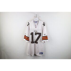 Vintage Reebok Mens 2XL Braylon Edwards Cleveland Browns Football Jersey White